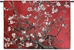 Almond Blossom Red Horizontal Wall Tapestry - M-1001-RH50