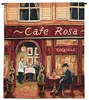 Cafe Rosa Wall Tapestry C-1436, 1436-Wh, 1436C, 1436Wh, 50-59Inchestall, 50-59Incheswide, 53H, 53W, Abstract, Cafe, Carolina, USAwoven, Red, Rosa, Square, Tapestry, Wall, tapestries, tapestrys, hangings, and, the