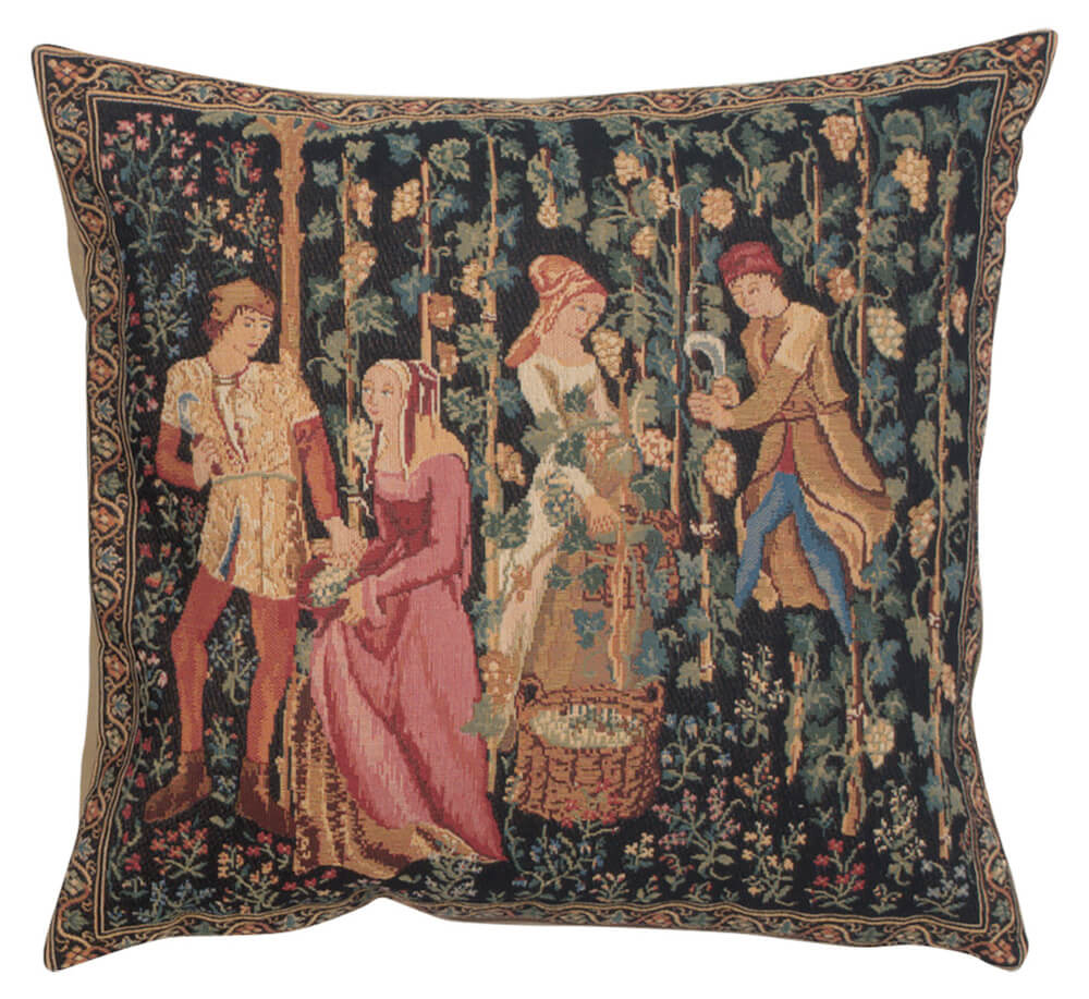 Bellagio Village Door Belgian Tapestry Cushion